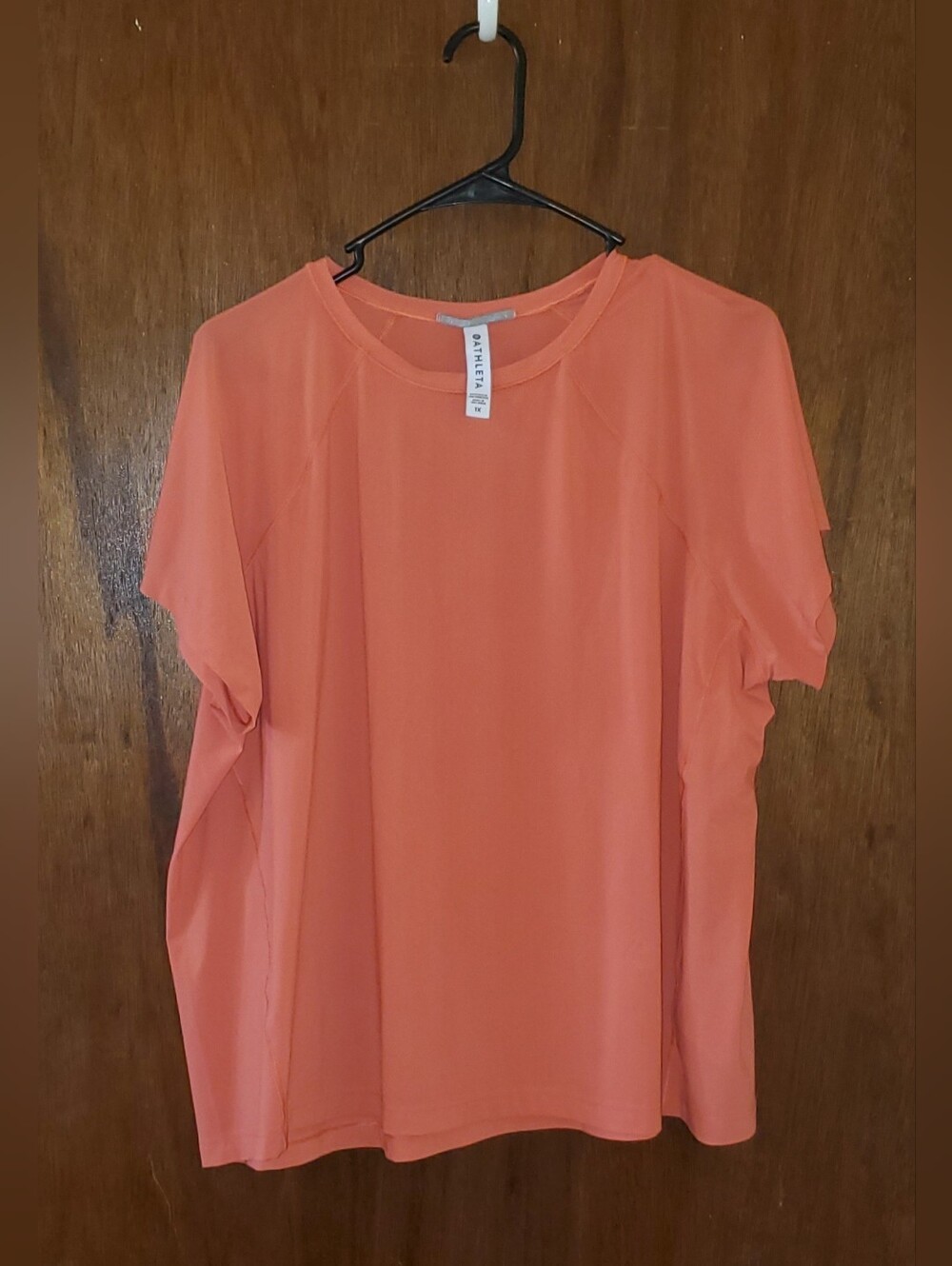 Athleta Coral Ultimate Train T Performance Top Sz 1x